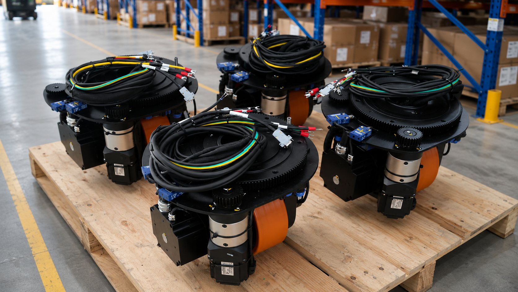 Horizontal Steering Drive Wheels for Efficient and Stable AGV/AMR Operation