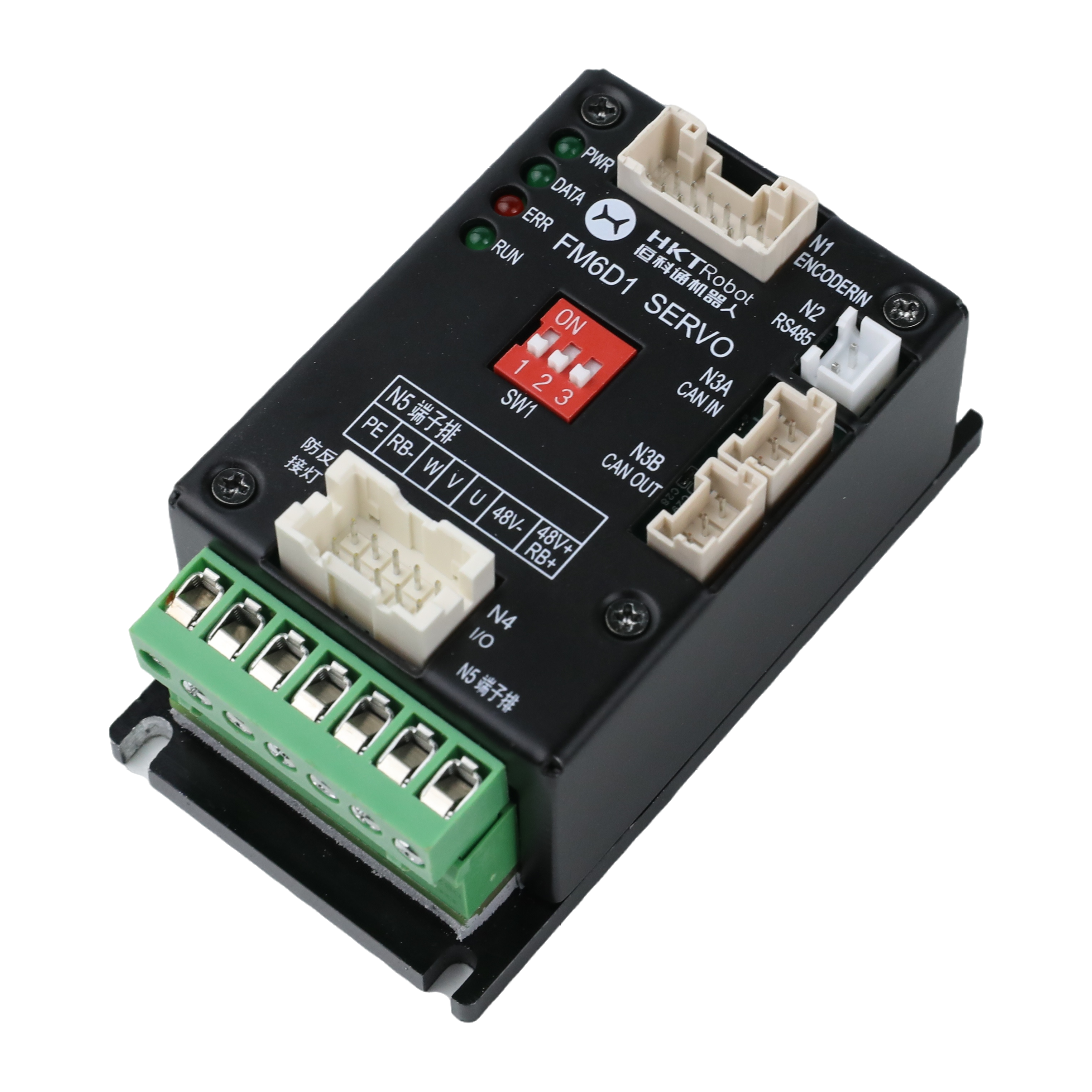 48V 400W 3x Duty Micro Servo Drive for Heavy Duty AGVs Size 82mm*37.67mm