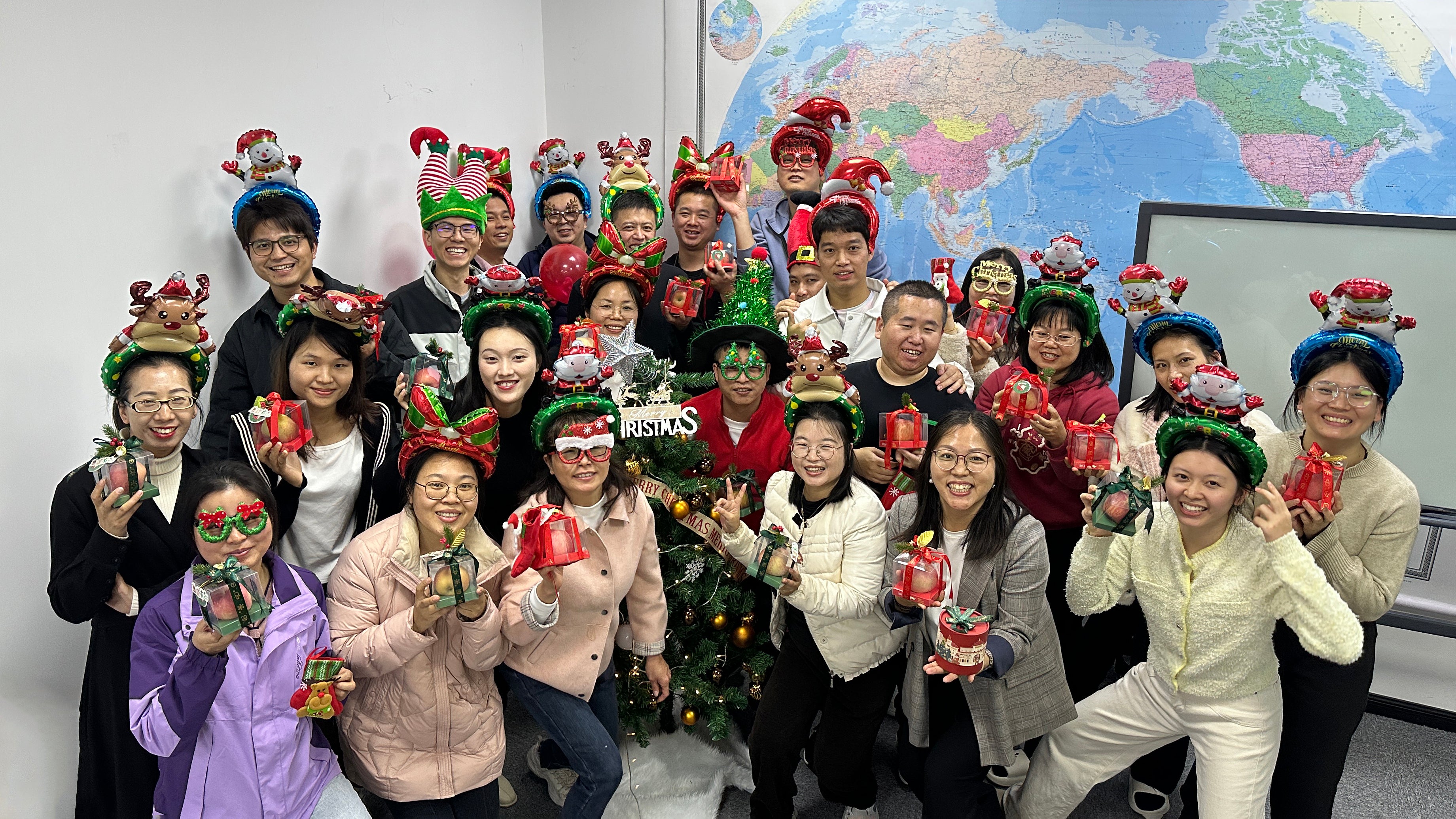 Christmas Greetings from the Chinese AGV Motor Factory