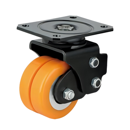 2 Inch Dual Wheel Shock Absorbing Caster for Manufacturing & Warehousing