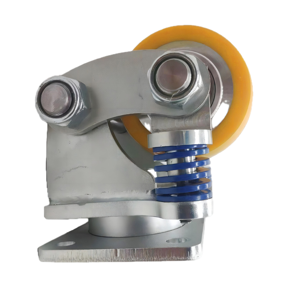 AGV Shock Absorbing Dual Wheel Caster for Manufacturing & Warehousing